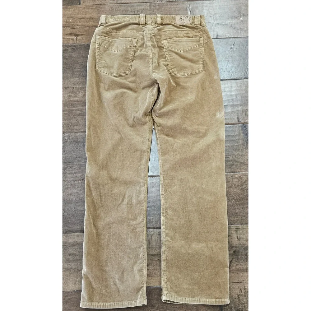 Mountain Khakis Mens Corduroy Pants Tan Khaki Jackson Hole 36x34 Straight Leg